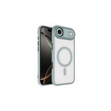 anka cep cep telefonu aksesuarları iPhone 17 Air ile Uyumlu Wireless Şarj Özellikli Krom MagSafe Silikon Kılıf - Gri, Zr-Krom-iPhone 17 Air