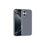 anka cep cep telefonu aksesuarları iPhone 17 ile Uyumlu Mara Lansman İçi Kadife Silikon Kılıf Gri, Zr-Mara-iPhone 17