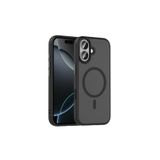 anka cep cep telefonu aksesuarları iPhone 17 ile Uyumlu Mat Yüzey Wireless Şarj Özellikli MagSafe Kılıf Siyah, Zr-Flet-iPhone 17