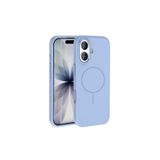 anka cep cep telefonu aksesuarları iPhone 17 ile Uyumlu Mgsafe Şarj Özellikli Metal Kamera Çerçeveli Silikon Kılıf - Mavi, Zr-Edi-iPhone 17