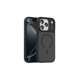 anka cep cep telefonu aksesuarları iPhone 17 Pro ile Uyumlu Mat Yüzey Wireless Şarj Özellikli MagSafe Kılıf Siyah, Zr-Flet-iPhone 17 Pro