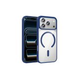 anka cep cep telefonu aksesuarları iPhone 17 Pro ile Uyumlu MgSafe Wireless Şarj Özellikli Silikon Kılıf - Lacivert, Zr-Ege-iPhone 17 Pro