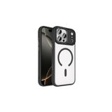 anka cep cep telefonu aksesuarları iPhone 17 Pro ile Uyumlu Wireless Şarj Özellikli Krom MagSafe Silikon Kılıf Siyah, Zr-Krom-iPhone 17 Pro