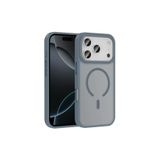 anka cep cep telefonu aksesuarları iPhone 17 Pro Max ile Uyumlu MagSafe Şarj Özellikli Mat Gri Kılıf, Zr-Sio-iPhone 17 Pro Max