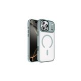 anka cep cep telefonu aksesuarları iPhone 17 Pro Max ile Uyumlu Wireless Şarj Özellikli Krom MagSafe Silikon Kılıf - Gri, Zr-Krom-iPhone 17 Pro Max