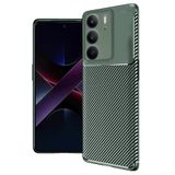 anka cep cep telefonu aksesuarları Realme C75 ile Uyumlu Auto Focus Karbon Görünümlü Silikon Kılıf - Yeşil, Karbon-Realme C75-Kılıf