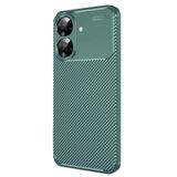 anka cep cep telefonu aksesuarları Realme Note 60 ile uyumlu Karbon Görünümlü Silikon Kılıf - Yeşil, Karbon-Note 60-Kılıf