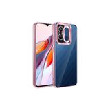 Anka Cep Cep Telefonu Aksesuarları Redmi 12C ile Uyumlu Kamera Korumalı Logo Gösteren Omega Kapak Kılıf Rosegold, ZR-Omega-Redmi 12C Kılıf
