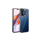 Anka Cep Cep Telefonu Aksesuarları Redmi 12C ile Uyumlu Kamera Korumalı Logo Gösteren Omega Kapak Kılıf - Siyah, ZR-Omega-Redmi 12C Kılıf