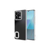 Anka Cep Cep Telefonu Aksesuarları Redmi Note 13 4G ile uyumlu Kamera Korumalı Logo Gösteren Omega Kapak Gümüş, ZR-Omega-Note 13 4G Kılıf