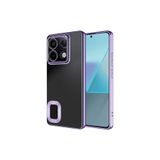 Anka Cep Cep Telefonu Aksesuarları Redmi Note 13 4G ile Uyumlu Kamera Korumalı Logo Gösteren Omega Kapak Kılıf - Lila, ZR-Omega-Note 13 4G Kılıf