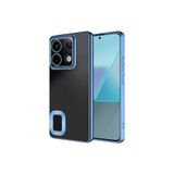 Anka Cep Cep Telefonu Aksesuarları Redmi Note 13 Pro 5G ile uyumlu Kamera Korumalı Logo Gösteren Omega Kapak Mavi, ZR-Omega-Note 13 Pro 5G Kılıf