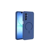 Anka Cep Cep Telefonu Aksesuarları Samsung Galaxy A16 ile Uyumlu M-Safe Şarj Özellikli Meta Kapak Kılıf Lacivert, ZR-Meta-A16 Kılıf