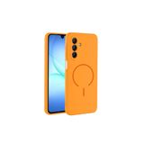 Anka Cep Cep Telefonu Aksesuarları Samsung Galaxy A16 ile Uyumlu M-safe Şarj Özellikli Meta Kapak Kılıf Turuncu, ZR-Meta-A16 Kılıf