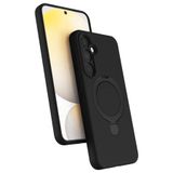 anka cep cep telefonu aksesuarları Samsung Galaxy A55 5G ile Uyumlu Regal Mgsafe Standlı Silikon Kapak Siyah, Regal-Samsung A55 5G