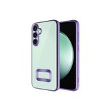 Anka Cep Cep Telefonu Aksesuarları Samsung Galaxy A55 ile Uyumlu Kamera Korumalı Logo Gösteren Omega Kapak Kılıf Lila, ZR-Omega-Samsung A55 Kılıf