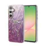 anka cep cep telefonu aksesuarları Samsung ile Uyumlu Galaxy A56 Kılıf Blade Aynalı Desenli Kapak Desen 1, Blade-Samsung A56-Kılıf