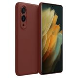 anka cep cep telefonu aksesuarları Samsung İle Uyumlu Galaxy S25 Edge Bordo Soft Silikon Telefon Kılıfı, Lüx Şeffaf-Samsung S25 Edge Kılıf