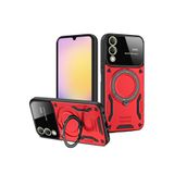 anka cep cep telefonu aksesuarları Samsung ile Uyumlu Galaxy S25 Edge Kırmızı Lens Standlı Silikon Kılıf, Joy Lens-Samsung S25 Edge Kılıf