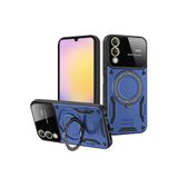 anka cep cep telefonu aksesuarları Samsung ile Uyumlu Galaxy S25 Edge Lacivert Joy Lens Standlı Silikon Kılıf, Joy Lens-Samsung S25 Edge Kılıf