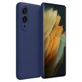 anka cep cep telefonu aksesuarları Samsung ile Uyumlu Galaxy S25 Edge Lacivert Silikon Telefon Kılıfı, Lüx Şeffaf-Samsung S25 Edge Kılıf