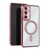 anka cep cep telefonu aksesuarları Samsung ile Uyumlu Galaxy S25 Edge Pembe Joke Simli Mgsafe Silikon Kılıf, Joke Simli-Samsung S25 Edge Kılıf
