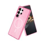 anka cep cep telefonu aksesuarları Samsung ile Uyumlu Galaxy S25 Ultra Pembe Simli Silikon Kılıf, Glow-Samsung S25 Ultra Kılıf