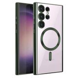 anka cep cep telefonu aksesuarları Samsung ile Uyumlu Galaxy S25 Ultra Yeşil Mgsafe Silikon Kılıf, Kross-Samsung S25 Ultra Kılıf