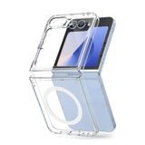anka cep cep telefonu aksesuarları Samsung ile Uyumlu Galaxy Z Flip 7 Magsafe Şeffaf Silikon Kılıf, Magsafe-Z Flip 7 Kılıf