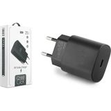 Anka Cep Cep Telefonu Aksesuarları Vestel Venus E5 Uyumlu SG63 25W Pd USB Ultra Turbo Fast Hızlı Şarj Başlığı Kafa - Siyah