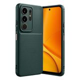 anka cep cep telefonu aksesuarları Vivo Y29 4G ile Uyumlu Karbon Görünümlü Silikon Kılıf - Yeşil, Karbon-Vivo Y29 4G Kılıf