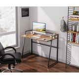 Anka Design Asia Eko Çalışma Masası - 90x60 - Atlantik Çam - Siyah