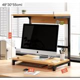 Anka Design Emre Laptop Sehpası - 50x30x55 - Atlantik Çam - Siyah