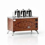 Anka Elektrikli Bakır Pro Compact 3 Demlik 30 Litre Çay Makinesi 220V