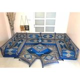 Anka Group Kilim Desenli U Köşe 10CM - Mavi - Renkli