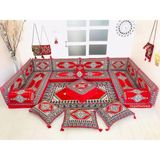 Anka Group Kilim Desenli U Köşe 10CM Seri 2 - Kırmızı - Renkli