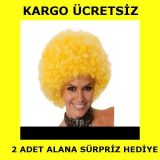 Anka Kabarık Bonus Sarı Peruk