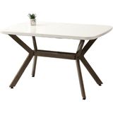 Anka Kar Beyaz Renk Highgloss Açılır 130X80 Masa (Açılımış Ölçüsü 160X80) - 130 X 80