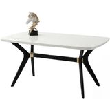 Anka Kar Beyaz Renk Highgloss Açılır 160X90 Masa (Açılımış Ölçüsü 190X90) - 160 X 90