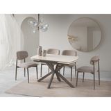 Anka Krem Polo Lak Panel Mutfak Masa Sandalye Takımı 80X120 - 80*120