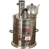 Anka Odunlu 2Demlikli 20Litre Paslanmaz Semaver