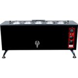 Anka Pro Elektrikli Full Otomatik Çay Kazanı 5 Demlikli 50 Litre Siyah