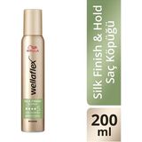 Anka Select Wella Wellaflex Silk & Finish Hold Ipeksi Görünümlü Tutuş Sağlayan Saç Köpüğü Ultra Strong Hold 200 ml