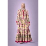 Anka Stil Bayan Elbise - Renkli - Standart