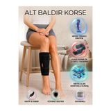 Ankaflex 1 Çift Baldır Bacak Korsesi Kaval Kemiği Sargısı Sıkıştırma Bandı Ayarlanabilir Baldır Desteği
