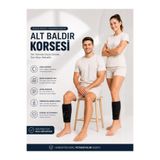 Ankaflex 1 Çift Baldır Bacak Korsesi Kaval Kemiği Sargısı Sıkıştırma Bandı Ayarlanabilir Baldır Desteği