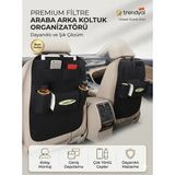 Ankaflex 2 Adet Araç Içi Oto Koltuk Arkası Organizer Koltuk Arkası Eşya Düzenleyici Telefon Tablet Tutucu Cepli Eşya Çantası