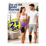 Ankaflex 2 Lİ Paket ALT ve ÜST Baldır Bacak Korse Baldır Destek Bandajı Ayarlanabilir Kaval Kemiği Korsesi Sıkıştırma Baldır Sargısı