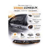 Ankaflex 2'li Paket Araba Yan Cam Güneşlik File Bebek/Kamp İçin Isı Engelleyici UV Koruması