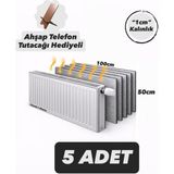 Ankaflex 5 Adet Petek Arkası Isı Yalıtım Levhası Alüminyum Folyo 5 Radyatör Arkalığı